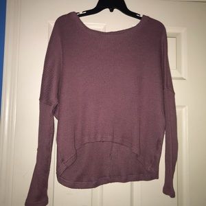 AERO CAPE JUBY PURPLE HIGH LOW SWEATER